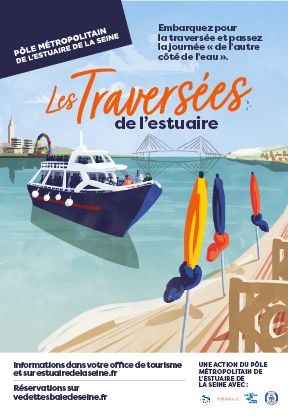 Affiche pour les traversées de l'estuaire